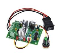 ZEPFJHE 120W DC10V-30V Motor Speed Governor Adjustable Voltages Control Reversible DC10V 12V 24V 30V Forward Reverse Switches Motor Controller