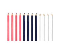 ZEPFJHE 12Pcs Multipurpose Fabric Marking Pencil Wooden Sewing Pencils for Dressmaking Pattern Making Sewing Fabric Tailoring Glass Pencil