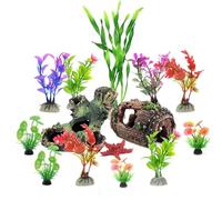 ZEPFJHE 14lots Simulated Trees Fish Tanks Decoration Aquariums Landscaping Resins Trees For Home Office Or Commercial Space Small Fishes Tanks Decorations