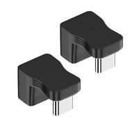 ZEPFJHE 180 Degree U Shaped 100W USB 3.1 Type C 1 To 2 Male To Female Adapter 10Gbps Fast Data 4K60HZ Tablet USB C Charging Quick Charging For Laptops