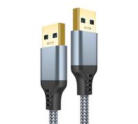 ZEPFJHE 1m/2m/3.0m Length USB3.0 Male To Male Charging Cable Cord 5Gbps Data Transmission Speed For PC Notebook Computers Data Transfer Wire