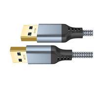 ZEPFJHE 1m/2m/3.0m Length USB3.0 Male To Male Charging Cable Cord 5Gbps Data Transmission Speed For PC Notebook Computers Data Transfer Wire