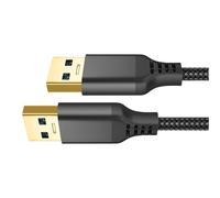 ZEPFJHE 1m/2m/3.0m Length USB3.0 Male To Male Charging Cable Cord 5Gbps Data Transmission Speed For PC Notebook Computers Data Transfer Wire