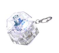 ZEPFJHE 1PC 1-Key LED Light Keyboard Clicks Toy Keycap Tester For Stress Relief And Sensory Play Semi Clear