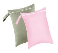 ZEPFJHE 2 Pcs Waterproof Wet Dry Bag Reusable Storage Diaper Bags Yoga Gym Nappy for Baby Items and Gym Items