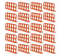 ZEPFJHE 20Pcs Wire Bracket Cable For Electrical Cord Organization Management 10 Hole Mount Rack Wire Bracket Holder Easy Installation Cable Duct