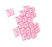 ZEPFJHE 21 PC Love Not Carveds Keycaps Backlit Transparents Design Original Profile for Night Use Travel Ergonomic Original Profile Keycaps