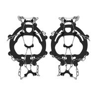 ZEPFJHE 2lots High Strength Crampons Shoe Spikes Tractions Cleats Mountaineering Cleats For Mountaineering And City Use Snow Weather Shoe Spikes