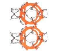ZEPFJHE 2lots High Strength Crampons Shoe Spikes Tractions Cleats Mountaineering Cleats For Mountaineering And City Use Snow Weather Shoe Spikes