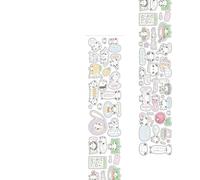 ZEPFJHE 2meter Cartoon Panda Theme Decal Sticker Tapes Paper Tape For Handbook And Artistic Crafting Project Diaries Decoration Creative Gift Wrapping Tape