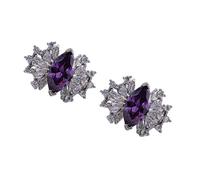 ZEPFJHE 2Pcs Crystal Decor For Clip Earbuds Open Ear Decorative Earphone Accessories Removeable Decoration Clip For Freeclip Travel Friendly Earphone Clips