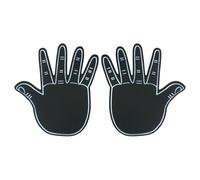 ZEPFJHE 2PCS Enthusiastic Foam Hand Pair Double Sided Cheer Props For Baseball And Community Gatherings Foam Team Spirits Gloves