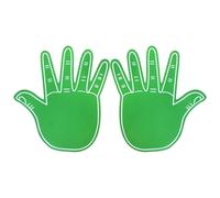 ZEPFJHE 2PCS Enthusiastic Foam Hand Pair Double Sided Cheer Props For Baseball And Community Gatherings Foam Team Spirits Gloves