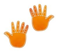 ZEPFJHE 2PCS Enthusiastic Foam Hand Pair Double Sided Cheer Props For Baseball And Community Gatherings Foam Team Spirits Gloves