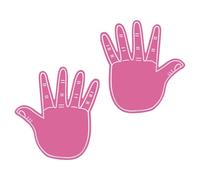 ZEPFJHE 2PCS Enthusiastic Foam Hand Pair Double Sided Cheer Props For Baseball And Community Gatherings Foam Team Spirits Gloves