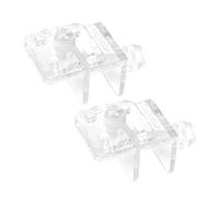 ZEPFJHE 2pcs Fish Tank Bracket Clear Acrylic Tools Clear Aquarium Glass Cover Clip Holder Aquarium Glass Cover Clip