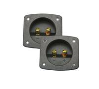 ZEPFJHE 2Pcs Home Car Stereos Screw Cup Connectors Subwoofer Plugs 2 Way Speakers Box Terminals Binding Post Recessed Speakers Box Home Theater Connection