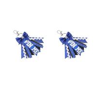 ZEPFJHE 2Pcs PinMe Glitters Keychains With Rhinestones Sport Cheer Bows Keyring For Girl Shinys Bag Decoration Glitters Cheerleaders Keychains