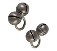 ZEPFJHE 2pcs Vintage Brasses Clatter Bells Loud Coppers Cats Bells Small Collar Pet Fashion Accessory Pet Trackers