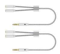 ZEPFJHE 3.5mm Cable Headphone Splitter With Enhances Compatibility For Multiple Devices Music Sharing Cable Headphone Adapter