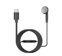 ZEPFJHE 3.5mm/Type C Single Side Earphone Corded Headsets Single Side Earbud Headphones For MP3 MP4 Players PVC Headsets
