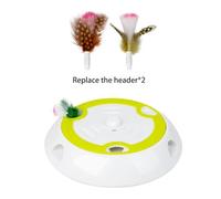ZEPFJHE 3 Mode Interactive Kitten Toy With 3 Mole Automatic And Flying Plushies For Weight Control Play Toy Entertainment