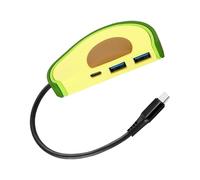 ZEPFJHE 3 Port Charging Adapter Power Strips Station USB C Converters Electrical Socket Plug Extension Portable USB Hub