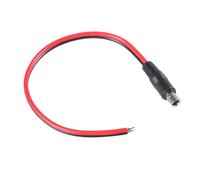 ZEPFJHE 30cm/11.8inch Long 8.0x2.0mm Female/Male to Open End Power Cable Bare 2Pin Pigtail Extension Cord Wire for Solar Panel Bare Wire Open End