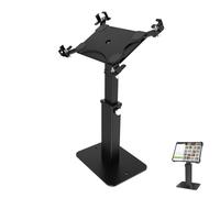 ZEPFJHE 360 Swivels Commercial Tablets Stand Adjustable 8.3" 13.4" Height Security Steel Aluminum Frame for 9.7" 13" POS Systems Lockable Retail Pad Kiosk