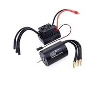 ZEPFJHE 3660 Brushless Power Unit Combined with 60A Waterproof Speed Controller Ideal for Upgrading 1/10 Scale Remote Control Cars Aluminum Heatsink