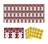 ZEPFJHE 36Pcs Christmas Scratch Cards for Birthday Wedding Celebrations Recyclable Christmas Scratch Cards