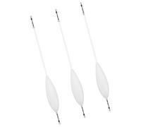 ZEPFJHE 3pcs Acrylic Buoyancy Bobbers For Long Casting 12/15/20/30/40g Bombard Shape Upward Bobber Fishing Float Water Fishing Weights