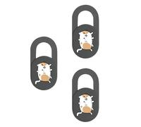 ZEPFJHE 3pcs Cartoon Kitten Camera Covers Webcam Covers Slide Web Camera Phone Camera Covers Protect Your Security