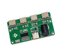 ZEPFJHE 4 Port USB2.0 Hubs Module Type C Splitter for Development Board and Project with DC5V Input and Indicators Lights Development Board Accessory