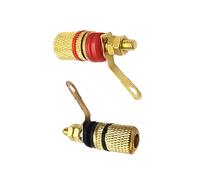ZEPFJHE 4mm Binding Post Banana Plug Speakers Terminals Binding Post Banana Plug Connection Clamp Gold Plated Easy Installation Terminals Connectors