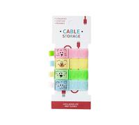 ZEPFJHE 4Pcs Colorful Data Cable Tie Wire Wrap Flexible Nylon Data Line Holders Organizers for Offices and Home Use Practical Cable Strap Wire Tie