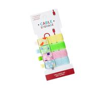 ZEPFJHE 4Pcs Colorful Data Cable Tie Wire Wrap Flexible Nylon Data Line Holders Organizers for Offices and Home Use Practical Cable Strap Wire Tie