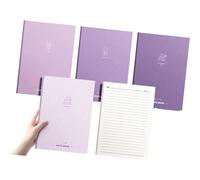 ZEPFJHE 4Pieces College Ruled Paper Notebook with 80 Pages Lined Journal 7x10Inch Notebook Large Notepads for Writing Noting