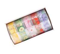 ZEPFJHE 5 Rolls Clear Tape Butterfly Decorative Tape Flower Pattern Masking Hand Account Artists Crafting