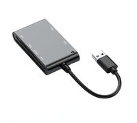 ZEPFJHE 6 In 1 USB Militarys Smartests Card Reader For CACs SDTF M2ID IC PIVs Card For Multiple Crosses Platform Reader