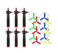 ZEPFJHE 6PCS Interactive Spiner Launchable Toy Portable Design Promotes Motor Skills In Toddler Outdoor Family Activities Flying Propeller
