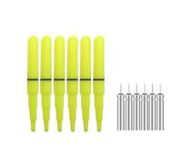 ZEPFJHE 6Pcs Luminously Float Lightstick Electronic Fishing Float Fishing Glows Stick Luminously Night Fishing Tackle Accessory