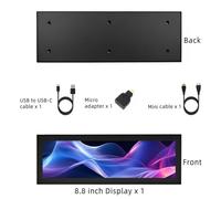 ZEPFJHE 8.8inch Touches Screen Monitor For USB Play Secondary Display For PC Monitor Secondary Screen Scaling LCD Display