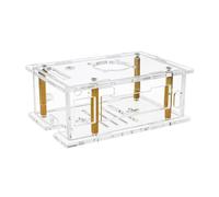 ZEPFJHE Acrylic Case For RV2 Case With Fan Heatsink Set Cooling Heatsink Coolers Shell Set For RV2 Development Board Electronics Project Shell