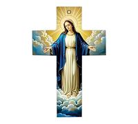 ZEPFJHE Acrylic Crosses Christmas Ornament for Tree Decorations Crosses Ornament Keepsakes Women Religious Decorstions