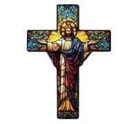 ZEPFJHE Acrylic Crosses Christmas Ornament for Tree Decorations Crosses Ornament Keepsakes Women Religious Decorstions