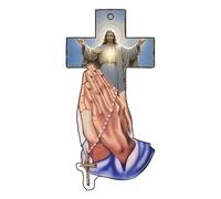 ZEPFJHE Acrylic Crosses Christmas Ornament for Tree Decorations Crosses Ornament Keepsakes Women Religious Decorstions