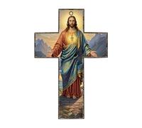 ZEPFJHE Acrylic Crosses Christmas Ornament for Tree Decorations Crosses Ornament Keepsakes Women Religious Decorstions