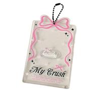 ZEPFJHE Acrylic Photocard Display Frames With High Transparency And Bowknot Design Practical Picture Holder For Idol Enthusiasts Elegant Bows Design