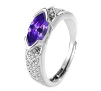 ZEPFJHE Adjustable Moissanites Diamonds Rings Decoration For Trendy Women Promoting Elegant Styles And Mood Wear Cubic Zirconia Rings